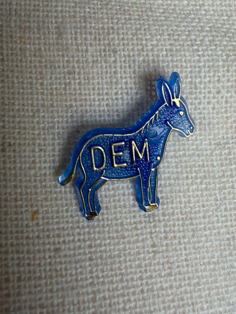 Vintage Democrat Brooch Pin
